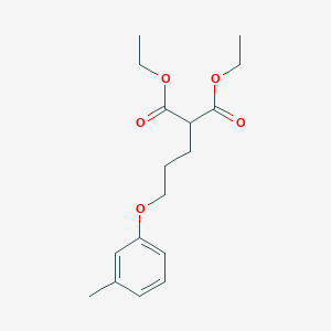 molecular formula C17H24O5 B5018716 diethyl [3-(3-methylphenoxy)propyl]malonate 