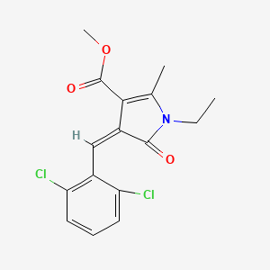 methyl 4-(2,6-dichlorobenzylidene)-1-ethyl-2-methyl-5-oxo-4,5-dihydro-1H-pyrrole-3-carboxylate