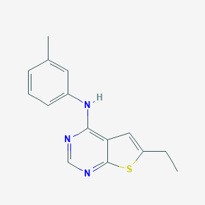 6-ethyl-N-(3-methylphenyl)thieno[2,3-d]pyrimidin-4-amine