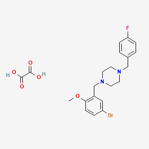 molecular formula C21H24BrFN2O5 B5018788 1-(5-bromo-2-methoxybenzyl)-4-(4-fluorobenzyl)piperazine oxalate 