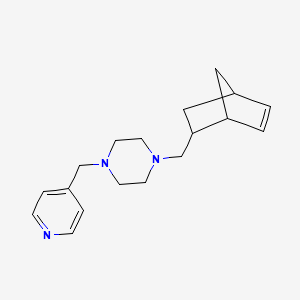 molecular formula C18H25N3 B5018793 1-(bicyclo[2.2.1]hept-5-en-2-ylmethyl)-4-(4-pyridinylmethyl)piperazine 