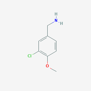 molecular formula C8H10ClNO B050188 3-氯-4-甲氧基苯甲胺 CAS No. 115514-77-7