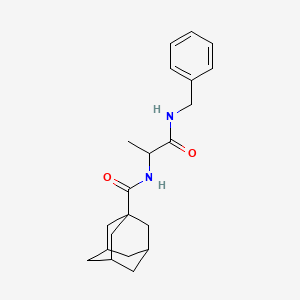 molecular formula C21H28N2O2 B5018811 N-[2-(benzylamino)-1-methyl-2-oxoethyl]-1-adamantanecarboxamide 