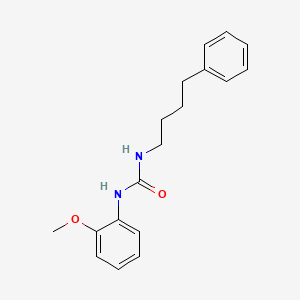 molecular formula C18H22N2O2 B5018815 N-(2-methoxyphenyl)-N'-(4-phenylbutyl)urea 