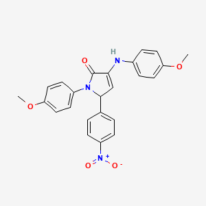 1-(4-methoxyphenyl)-3-[(4-methoxyphenyl)amino]-5-(4-nitrophenyl)-1,5-dihydro-2H-pyrrol-2-one