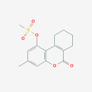 3-methyl-6-oxo-7,8,9,10-tetrahydro-6H-benzo[c]chromen-1-yl methanesulfonate