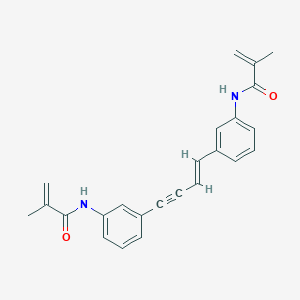 molecular formula C24H22N2O2 B5018909 N,N'-(1-buten-3-yne-1,4-diyldi-3,1-phenylene)bis(2-methylacrylamide) 