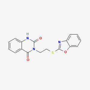 3-[2-(1,3-benzoxazol-2-ylthio)ethyl]-2,4(1H,3H)-quinazolinedione