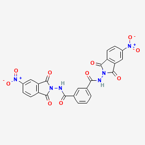 molecular formula C24H12N6O10 B5018923 N,N'-bis(5-nitro-1,3-dioxo-1,3-dihydro-2H-isoindol-2-yl)isophthalamide 