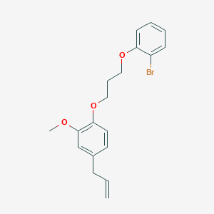 molecular formula C19H21BrO3 B5018966 4-allyl-1-[3-(2-bromophenoxy)propoxy]-2-methoxybenzene 