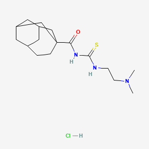 molecular formula C17H30ClN3OS B5018983 N-({[2-(dimethylamino)ethyl]amino}carbonothioyl)tricyclo[4.3.1.1~3,8~]undecane-3-carboxamide hydrochloride 