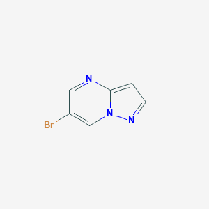 molecular formula C6H4BrN3 B050190 6-溴吡唑并[1,5-A]嘧啶 CAS No. 705263-10-1