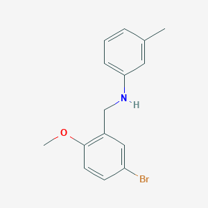 molecular formula C15H16BrNO B5019007 (5-bromo-2-methoxybenzyl)(3-methylphenyl)amine 