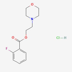 molecular formula C13H17ClFNO3 B5019058 2-(4-morpholinyl)ethyl 2-fluorobenzoate hydrochloride 