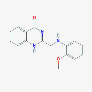 molecular formula C16H15N3O2 B501908 2-[(2-methoxyanilino)methyl]-1H-quinazolin-4-one 