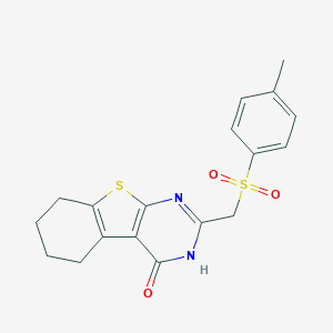 2-[[(4-Methylphenyl)sulfonyl]methyl]-5,6,7,8-tetrahydro[1]benzothieno[2,3-d]pyrimidin-4(3H)-one