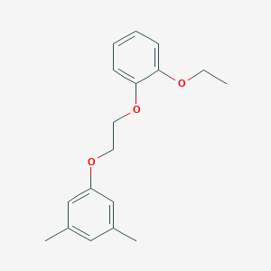 molecular formula C18H22O3 B5019094 1-[2-(2-ethoxyphenoxy)ethoxy]-3,5-dimethylbenzene 