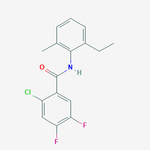 2-chloro-N-(2-ethyl-6-methylphenyl)-4,5-difluorobenzamide