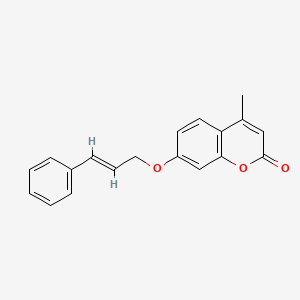 4-methyl-7-[(3-phenyl-2-propen-1-yl)oxy]-2H-chromen-2-one