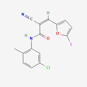 N-(5-chloro-2-methylphenyl)-2-cyano-3-(5-iodo-2-furyl)acrylamide