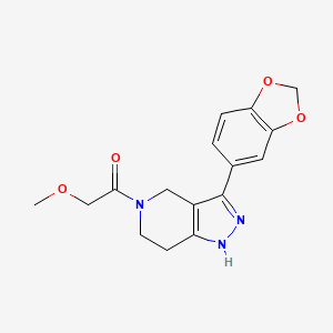 3-(1,3-benzodioxol-5-yl)-5-(methoxyacetyl)-4,5,6,7-tetrahydro-1H-pyrazolo[4,3-c]pyridine