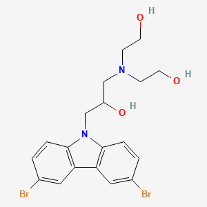 1-[bis(2-hydroxyethyl)amino]-3-(3,6-dibromo-9H-carbazol-9-yl)-2-propanol