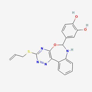 4-[3-(allylthio)-6,7-dihydro[1,2,4]triazino[5,6-d][3,1]benzoxazepin-6-yl]-1,2-benzenediol