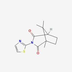 molecular formula C13H16N2O2S B5019235 1,8,8-trimethyl-3-(1,3-thiazol-2-yl)-3-azabicyclo[3.2.1]octane-2,4-dione 