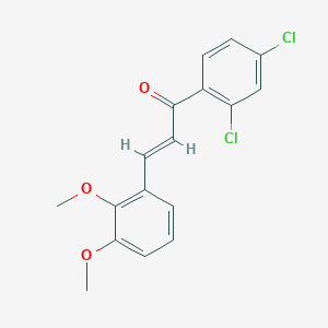 molecular formula C17H14Cl2O3 B501925 1-(2,4-Dichlorophenyl)-3-(2,3-dimethoxyphenyl)-2-propen-1-one CAS No. 1485583-09-2