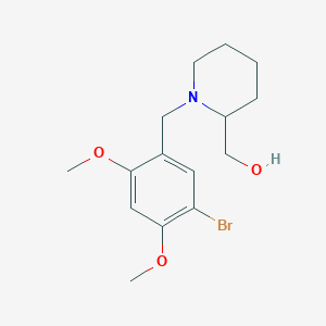 [1-(5-bromo-2,4-dimethoxybenzyl)-2-piperidinyl]methanol