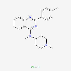 N-methyl-2-(4-methylphenyl)-N-(1-methyl-4-piperidinyl)-4-quinazolinamine hydrochloride