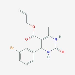 molecular formula C15H15BrN2O3 B5019269 allyl 4-(3-bromophenyl)-6-methyl-2-oxo-1,2,3,4-tetrahydro-5-pyrimidinecarboxylate 