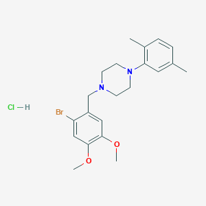 1-(2-bromo-4,5-dimethoxybenzyl)-4-(2,5-dimethylphenyl)piperazine hydrochloride