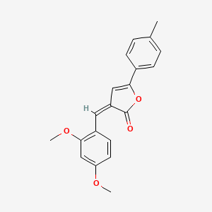 molecular formula C20H18O4 B5019350 3-(2,4-dimethoxybenzylidene)-5-(4-methylphenyl)-2(3H)-furanone 