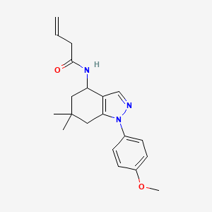 N-[1-(4-methoxyphenyl)-6,6-dimethyl-4,5,6,7-tetrahydro-1H-indazol-4-yl]-3-butenamide