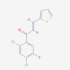 molecular formula C13H7Cl2FOS B501938 1-(2,4-Dichloro-5-fluorophenyl)-3-(2-thienyl)-2-propen-1-one 