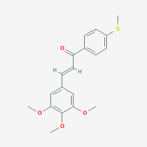 molecular formula C19H20O4S B501939 1-[4-(Methylsulfanyl)phenyl]-3-(3,4,5-trimethoxyphenyl)-2-propen-1-one 