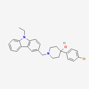 4-(4-bromophenyl)-1-[(9-ethyl-9H-carbazol-3-yl)methyl]-4-piperidinol