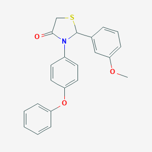 2-(3-Methoxyphenyl)-3-(4-phenoxyphenyl)-1,3-thiazolidin-4-one