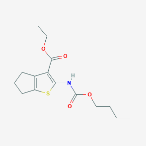 ethyl 2-[(butoxycarbonyl)amino]-5,6-dihydro-4H-cyclopenta[b]thiophene-3-carboxylate