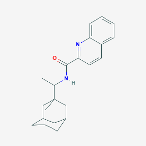 molecular formula C22H26N2O B5019545 N-[1-(1-adamantyl)ethyl]-2-quinolinecarboxamide 