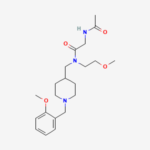 N~2~-acetyl-N~1~-{[1-(2-methoxybenzyl)-4-piperidinyl]methyl}-N~1~-(2-methoxyethyl)glycinamide