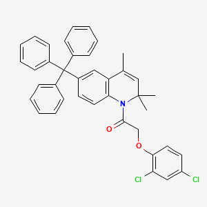 molecular formula C39H33Cl2NO2 B5019591 1-[(2,4-dichlorophenoxy)acetyl]-2,2,4-trimethyl-6-trityl-1,2-dihydroquinoline 