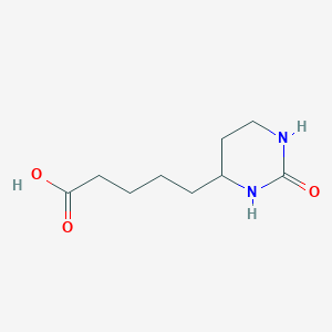 molecular formula C9H16N2O3 B5019614 5-(2-oxohexahydro-4-pyrimidinyl)pentanoic acid 