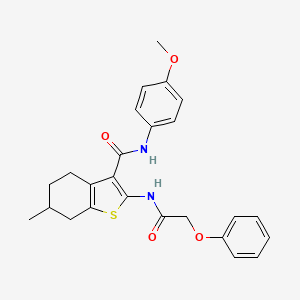 N-(4-methoxyphenyl)-6-methyl-2-[(phenoxyacetyl)amino]-4,5,6,7-tetrahydro-1-benzothiophene-3-carboxamide