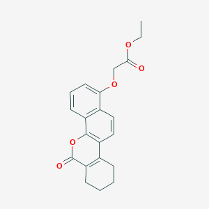 ethyl [(6-oxo-7,8,9,10-tetrahydro-6H-dibenzo[c,h]chromen-1-yl)oxy]acetate