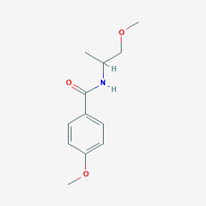 molecular formula C12H17NO3 B5019708 4-methoxy-N-(2-methoxy-1-methylethyl)benzamide 