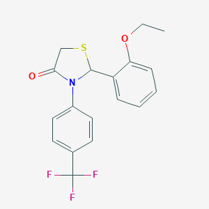 2-(2-Ethoxyphenyl)-3-[4-(trifluoromethyl)phenyl]-1,3-thiazolidin-4-one