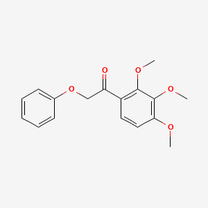 molecular formula C17H18O5 B5019713 2-phenoxy-1-(2,3,4-trimethoxyphenyl)ethanone 