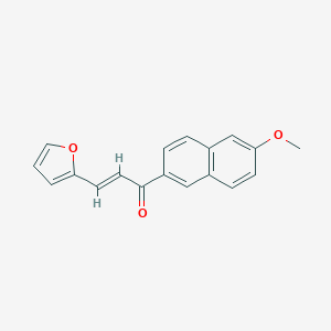 molecular formula C18H14O3 B501975 3-(2-Furyl)-1-(6-methoxy-2-naphthyl)-2-propen-1-one 